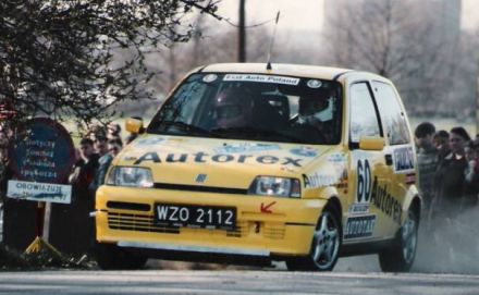 Jacek Sikora i Marek Kaczmarek - Fiat Cinquecento Sporting.